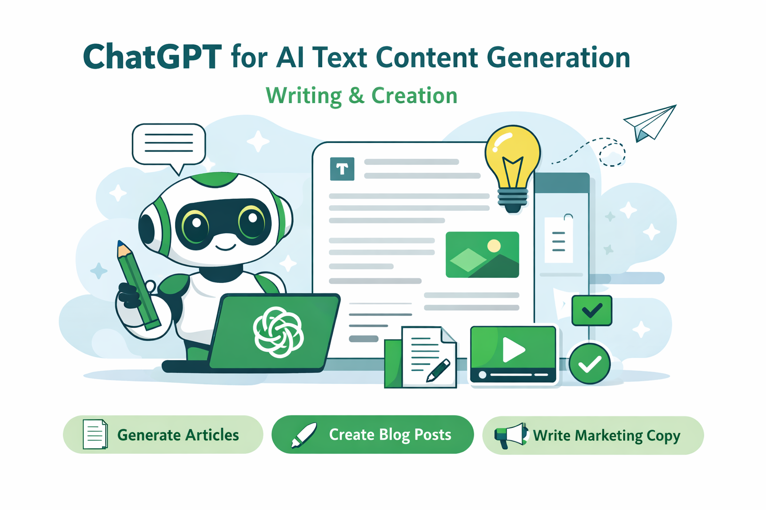 ChatGPT for AI Text Content Generation Writing and Creation ChatGPT for AI Text Content Generation Writing and Creation